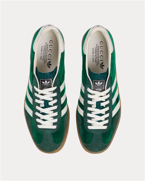 Gucci gazelle green suede